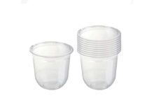 כוס פלסטיק קשיחה 12OZ אייס 50 יח'- שקוף